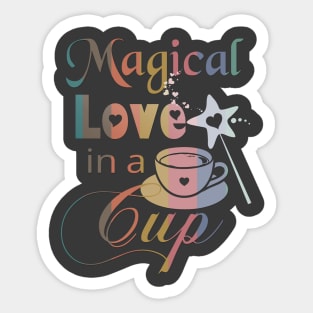 Magical Love in a Cup - Colorful Sticker